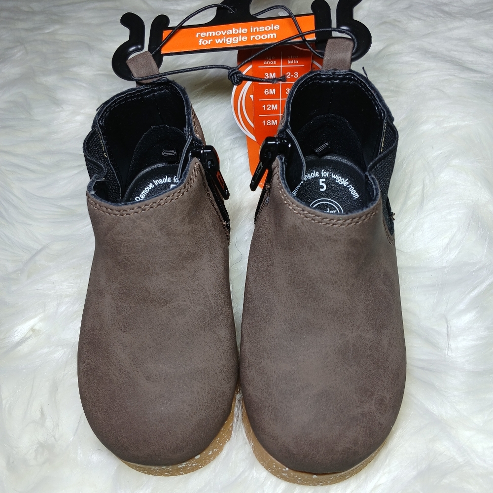 Wonder Nation Brown Kids Boots